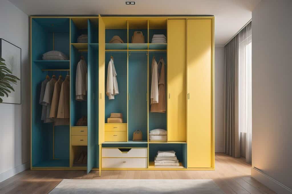 wardrobe-with-clothes-in-the-room