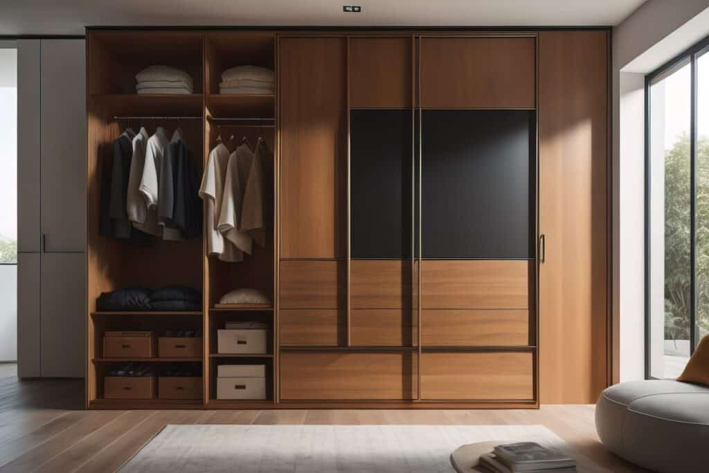 wardrobe-with-clothes-in-the-room-toned-image